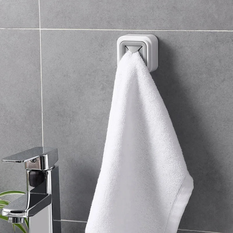 Towel Rack Home Kitchen Hook Washing Cloth Storage Towel Holder Kitchen Accessories Organizer Wall Window Sucker Towel Shelf