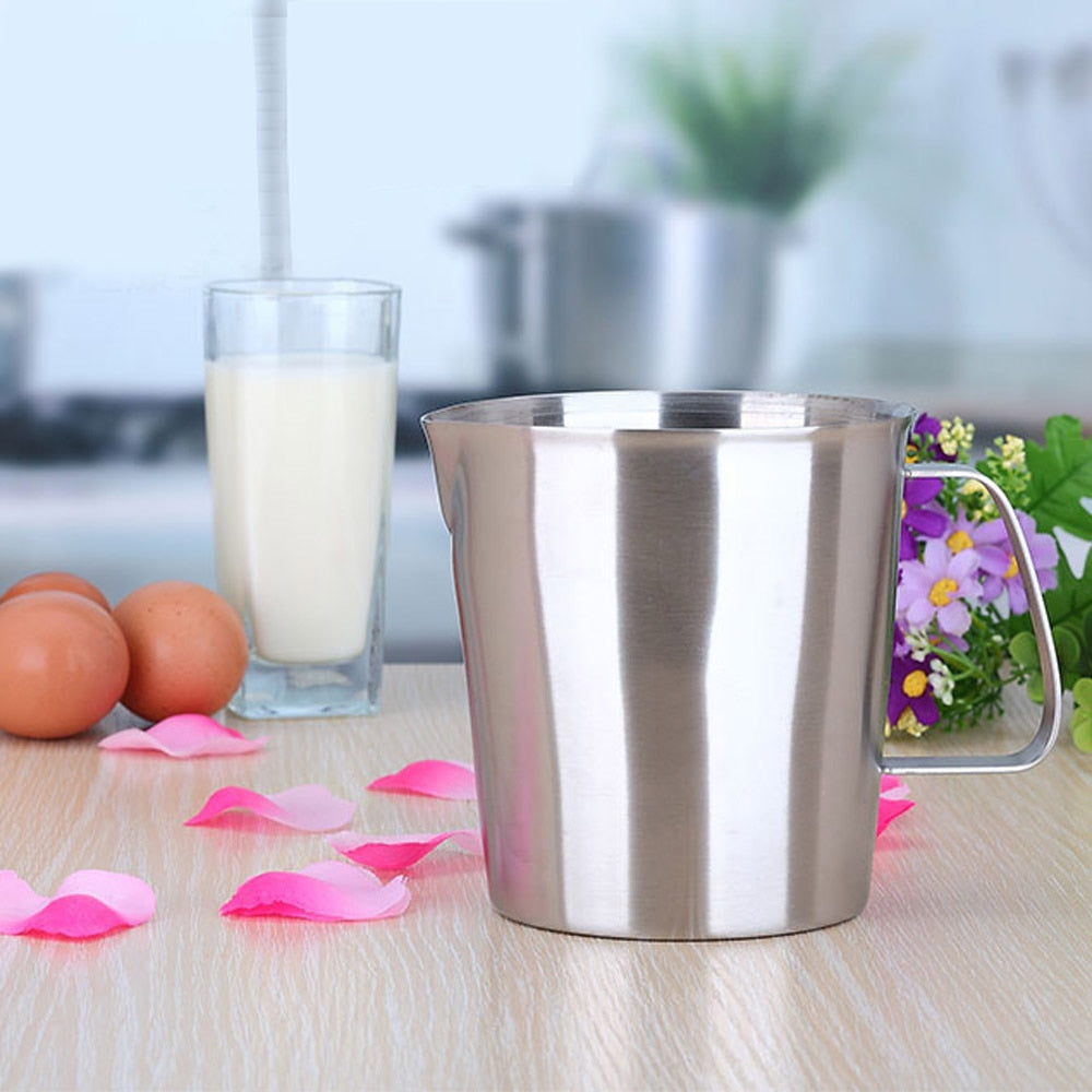 1500ML Measuring Cup Stainless Steel Milk Pitcher