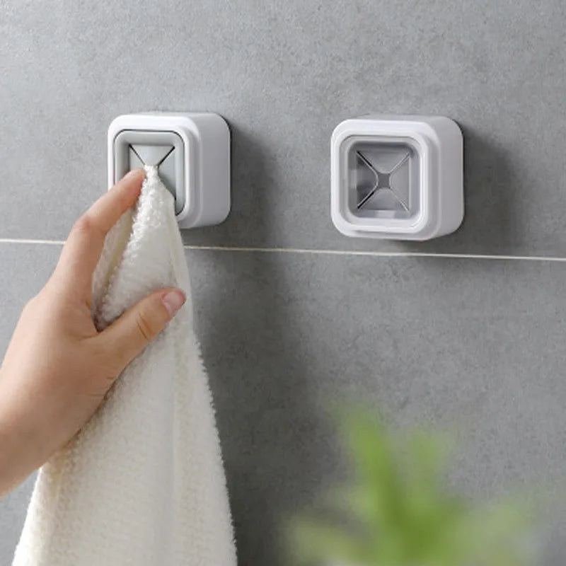 Towel Rack Home Kitchen Hook Washing Cloth Storage Towel Holder Kitchen Accessories Organizer Wall Window Sucker Towel Shelf