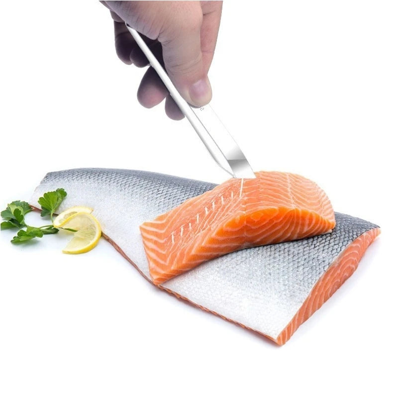 Fish Scaler Tool Scraping Fish Scraper Cleaning Knife Remover Cleaner Kill Fish Knife Bone Tweezers Kitchen Accessories Gadget