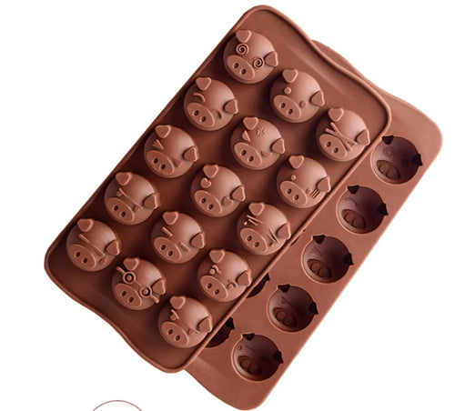 New Silicone Chocolate Mold 29 Shapes 3D Chocolate Baking Tools Jelly