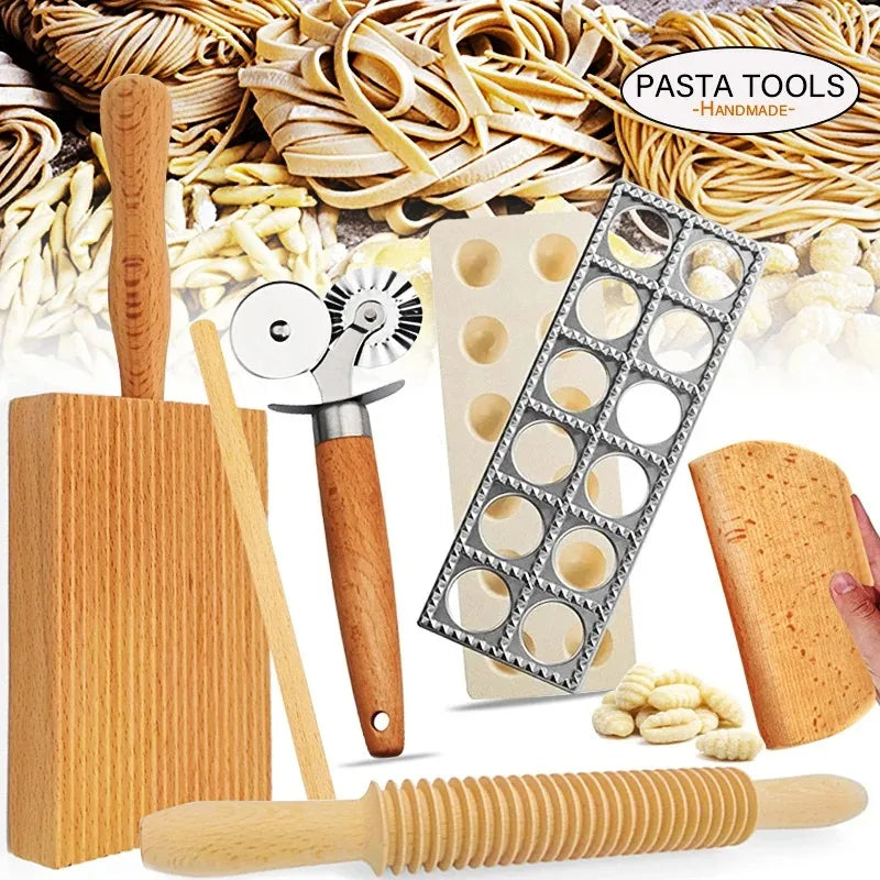 Gnocchi and Butter Board Wooden Set Italian Pasta Making Tools Ravioli