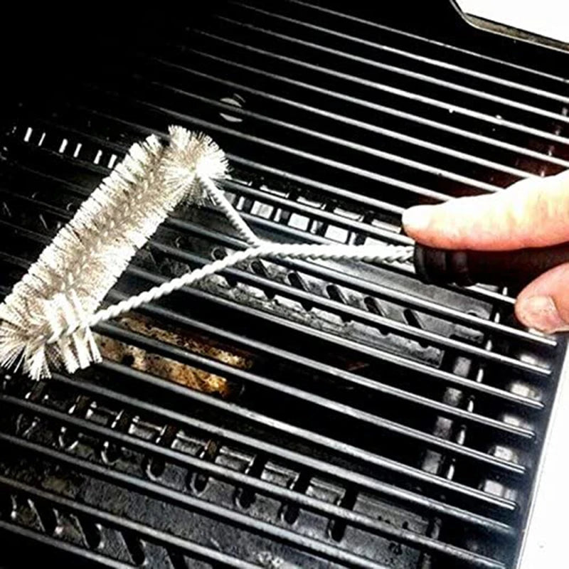 BBQ Grill Barbecue Kit Cleaning Brush Stainless Steel Cooking Tools