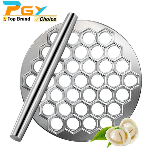 Russian Ravioli Maker Dumplings Mold 37 Holes Aluminum Alloy Pelmeni