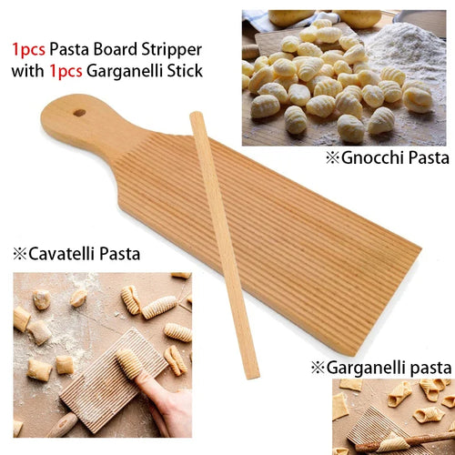 Gnocchi and Butter Board Wooden Set Italian Pasta Making Tools Ravioli