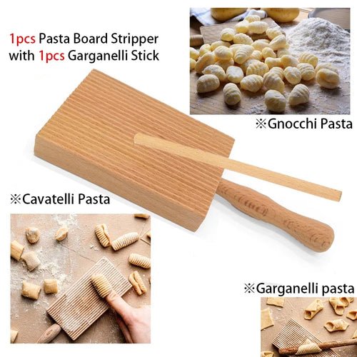 Gnocchi and Butter Board Wooden Set Italian Pasta Making Tools Ravioli