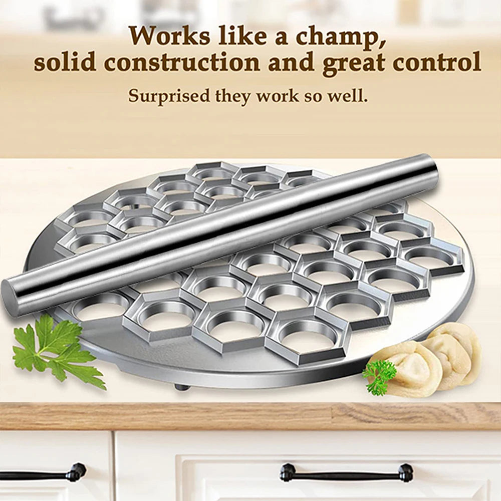 Russian Ravioli Maker Dumplings Mold 37 Holes Aluminum Alloy Pelmeni