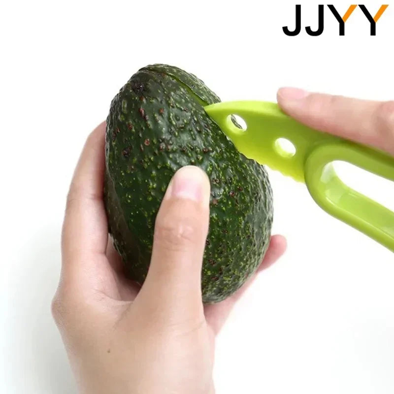 Multifunctional Avocado Cutter Corer Butter Fruit Slicer Peeler Pulp