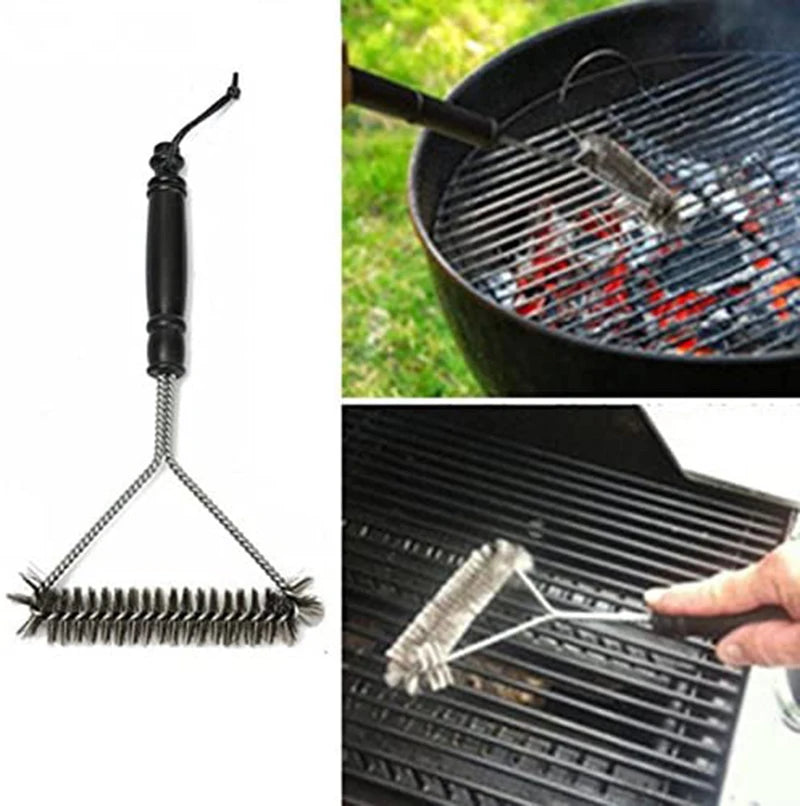 BBQ Grill Barbecue Kit Cleaning Brush Stainless Steel Cooking Tools