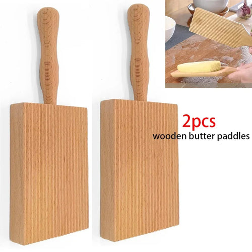 Gnocchi and Butter Board Wooden Set Italian Pasta Making Tools Ravioli