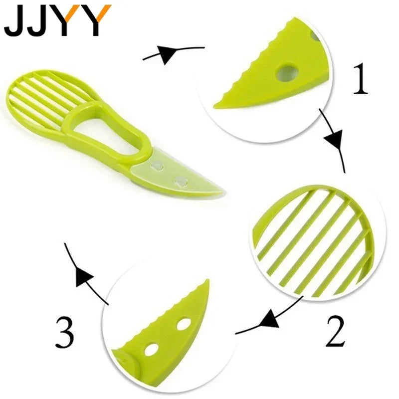 Multifunctional Avocado Cutter Corer Butter Fruit Slicer Peeler Pulp