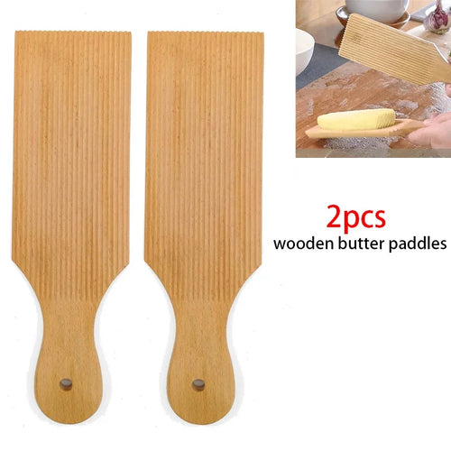 Gnocchi and Butter Board Wooden Set Italian Pasta Making Tools Ravioli