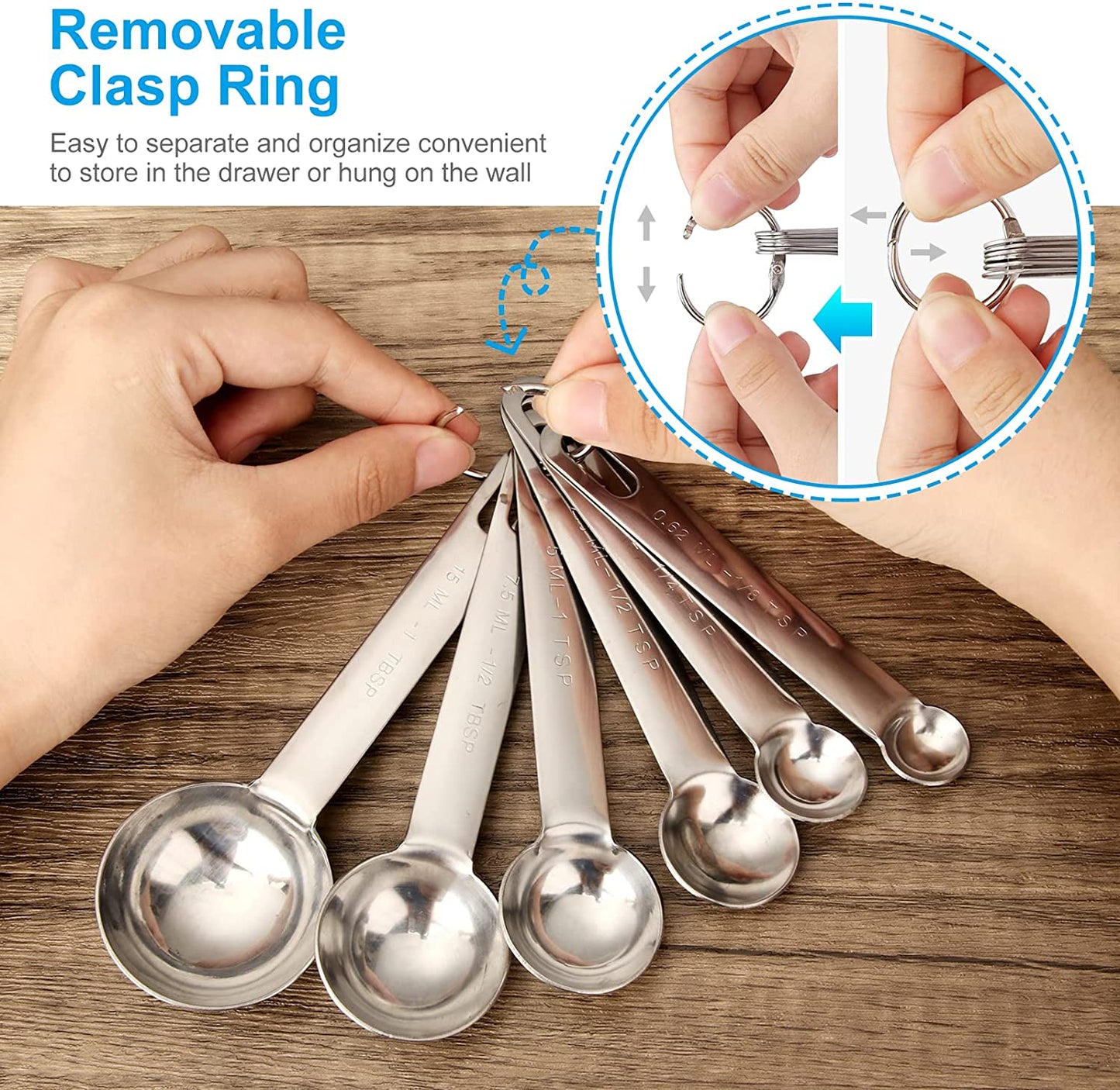 Stainless Steel Measuring Spoons Cups Set | Stainless Steel Kitchen