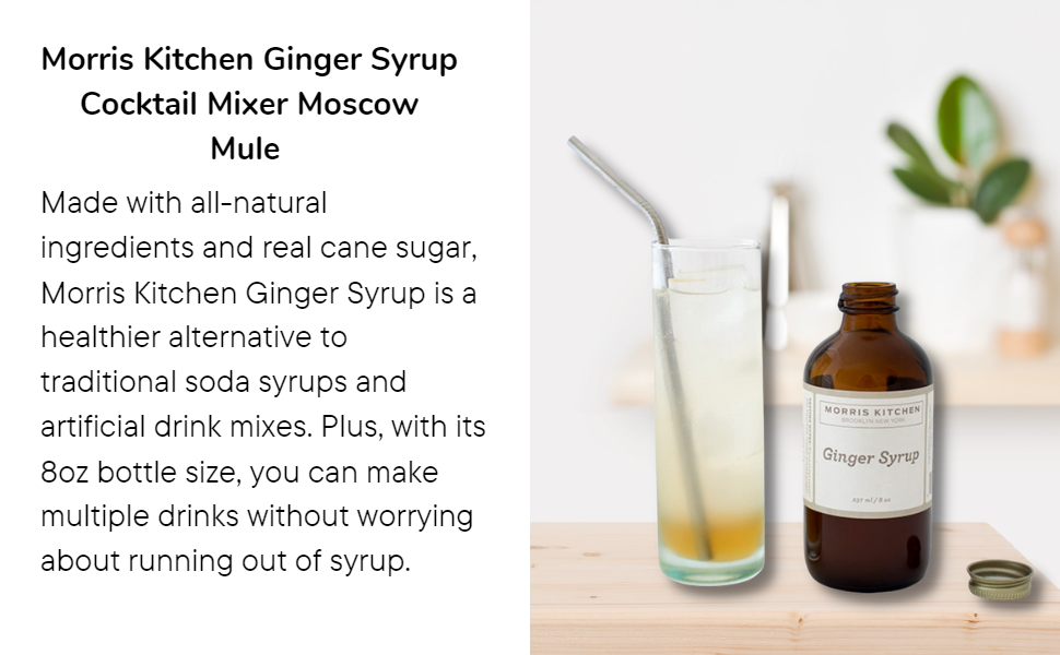 Morris Kitchen Ginger Syrup 8oz - 4pk