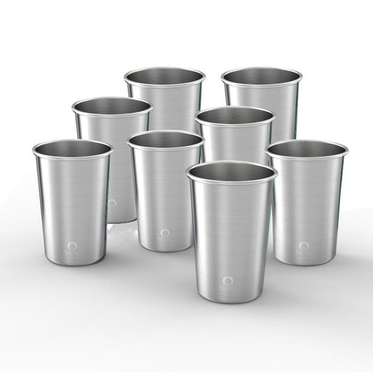 8 Cups Stainless Steel Set Bevu ® 470ml / 16oz.